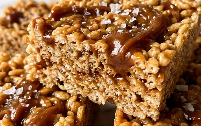 Brown Butter Dulce de Leche Rice Krispie Treats