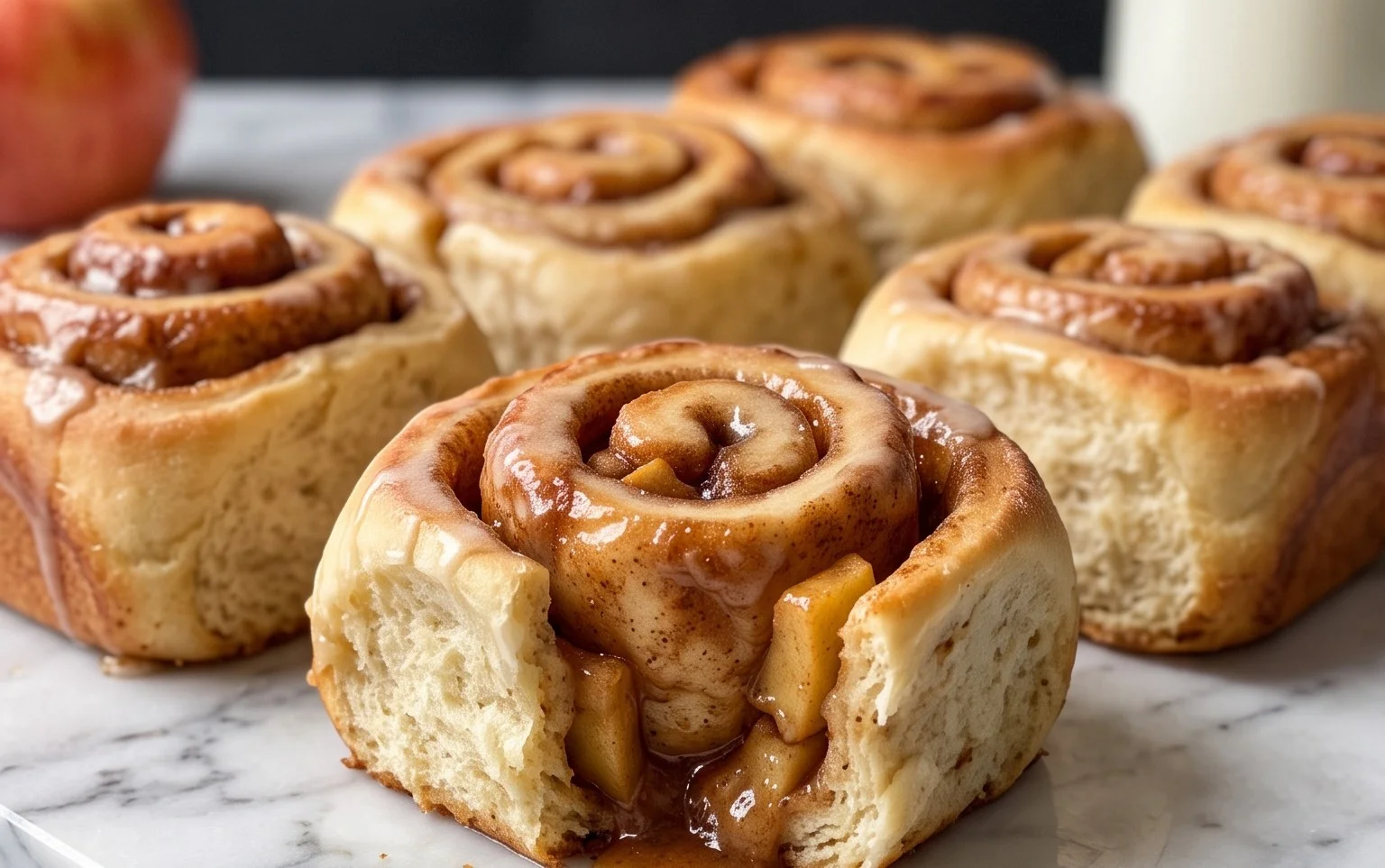 Apple Cinnamon Rolls- A Warm Gooey Delight