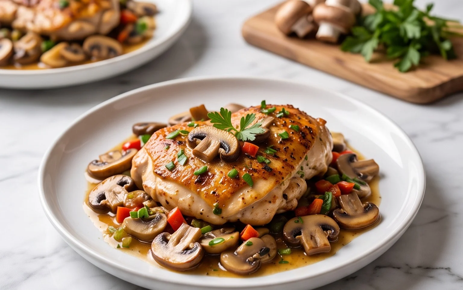 Easy Creamy Mushroom Chicken – Weeknight Dinner