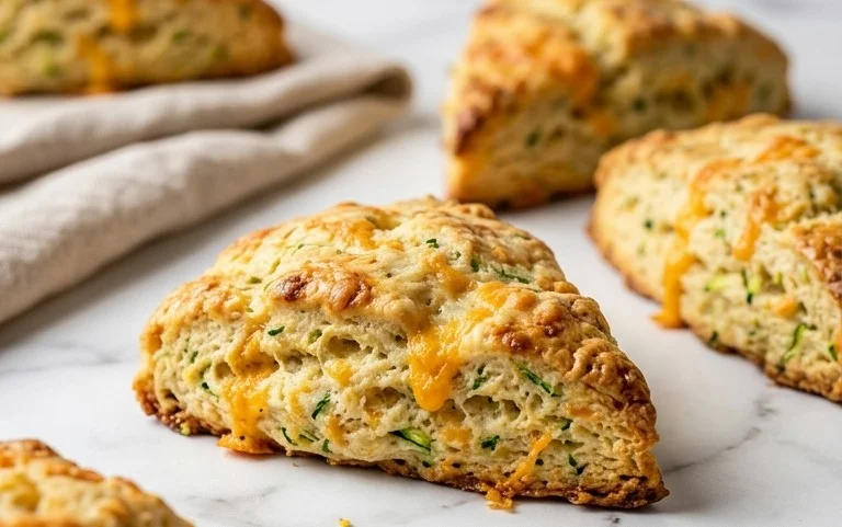 Zucchini Cheddar Scones – Easy Savory Baking