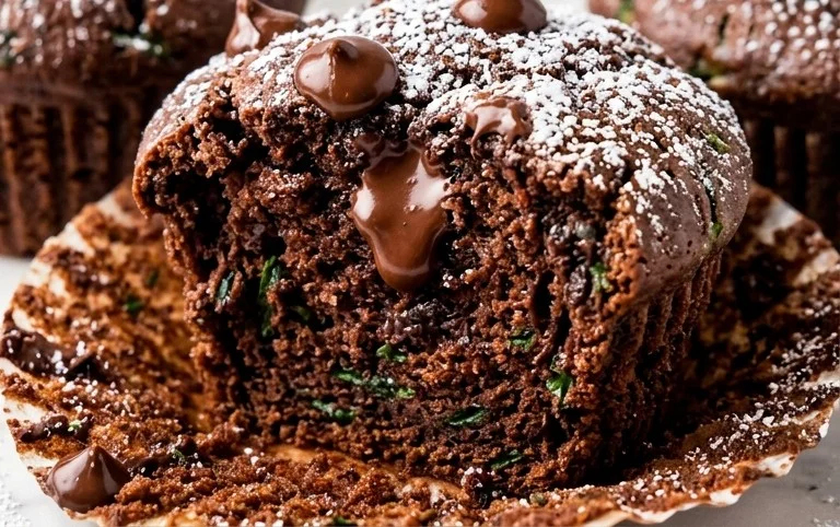 Chocolate Spinach Muffins