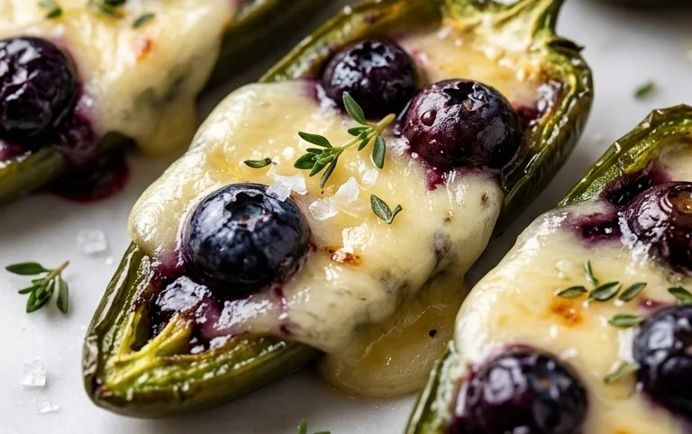 Blueberry Brie Jalapeño Poppers
