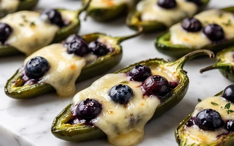 Blueberry Brie Jalapeño Poppers Sweet Spicy