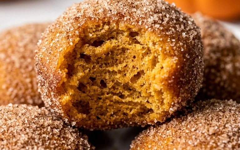 Baked Pumpkin Donut Holes