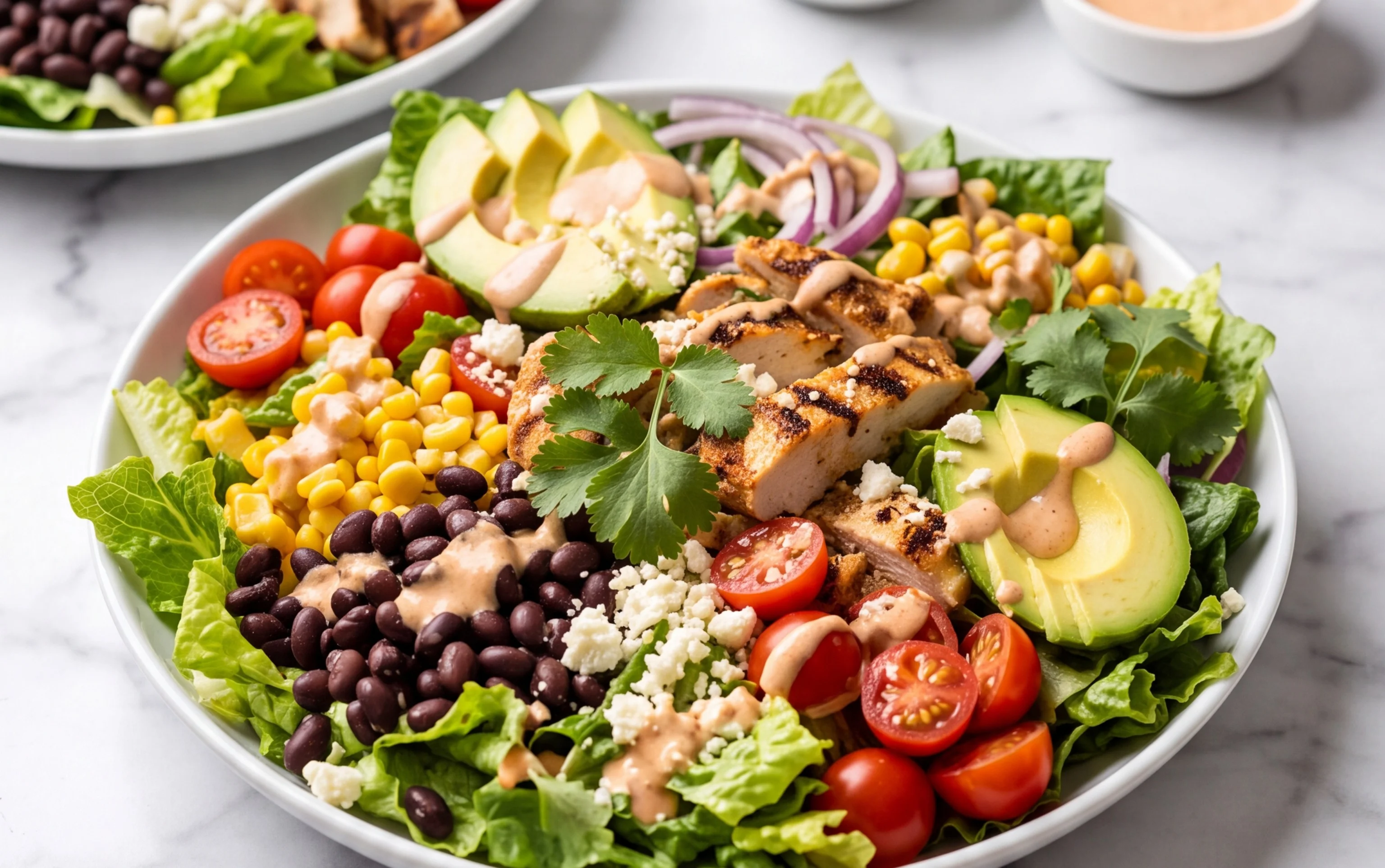 Spicy Southwest Salad with Chicken & Avocado